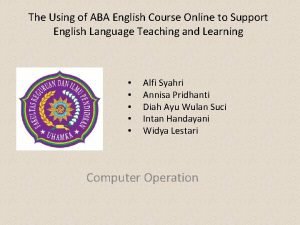 Aba english course
