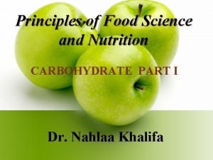Principle of food science