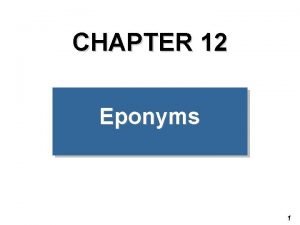 Eponym in a sentence