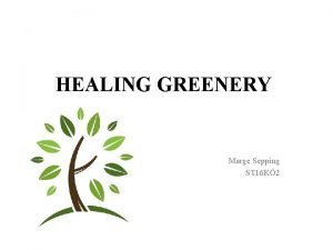 HEALING GREENERY Marge Sepping ST 16 K 2