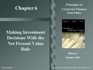 Corporate finance tenth edition