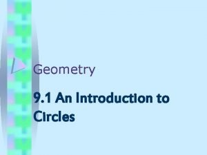 Introduction to circles