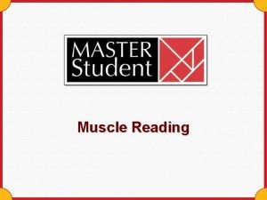 Muscle Reading What is Muscle Reading Muscle Reading