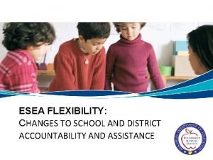 ESEA FLEXIBILITY CHANGES TO SCHOOL AND DISTRICT ACCOUNTABILITY