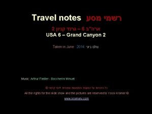 Travel notes 2 6 USA 6 Grand Canyon