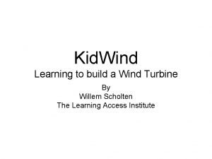 Wind turbine blade design