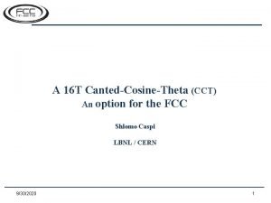 A 16 T CantedCosineTheta CCT An option for