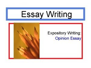 Opinion essay examples