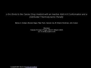 cSrc Binds to the Cancer Drug Imatinib with