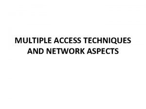 Difference between multiplexing and multiple access