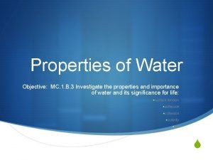 How does the property of water support fish in general