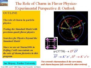 The Role of Charm in Flavor Physics Experimental