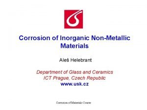 Inorganic non metallic materials examples