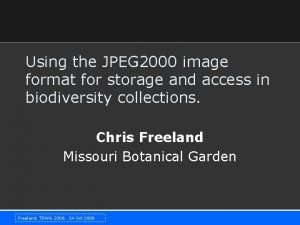 Using the JPEG 2000 image format for storage