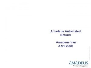 Amadeus Iran April 2009 2006 Amadeus IT Group