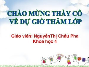Gio vin Nguyn Th Chu Pha Khoa hc