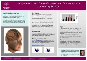 Academic poster template 70x100