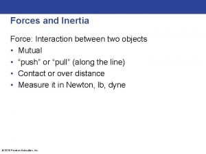 Inertia force
