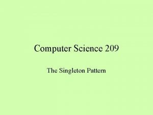 Singleton computer science