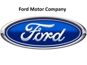Ford motor company introduction
