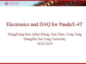 Electronics and DAQ for Panda X4 T Xiang