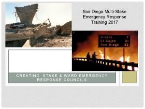 Stake emergency preparedness plan