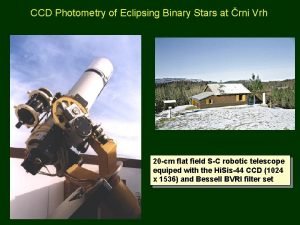 CCD Photometry of Eclipsing Binary Stars at rni