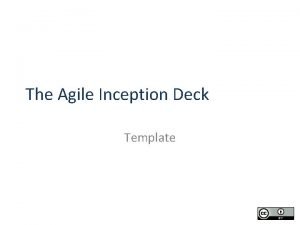 Inception in agile