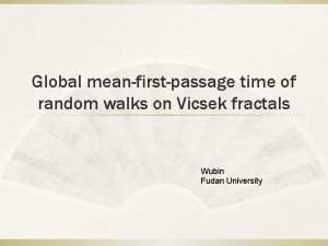 Global meanfirstpassage time of random walks on Vicsek