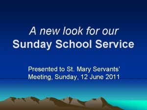 Opening prayer for sunday service