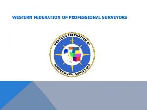 Western federation of professional surveyors