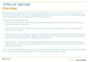 Type of mistakes