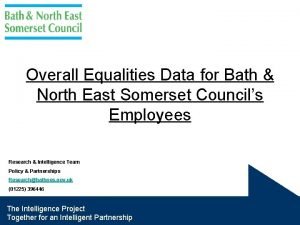 Overall Equalities Data for Bath North East Somerset