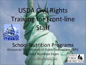 USDA Civil Rights Training for Frontline Staff School