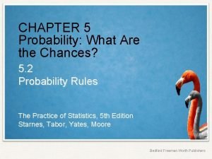 Probability basic rules