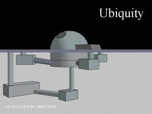 Ubiquity UK SPACE DESIGN COMPETITION Cross section of