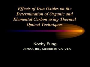 Effects of Iron Oxides on the Determination of