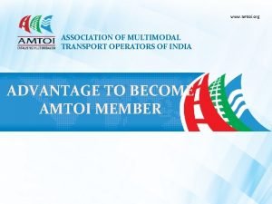 Amtoi membership