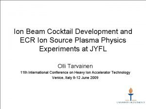Ion Beam Cocktail Development and ECR Ion Source