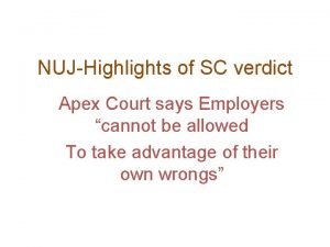 NUJHighlights of SC verdict Apex Court says Employers
