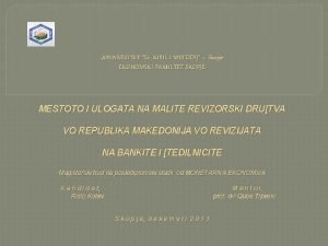 Univerzitet u skoplju Univerzitet u skoplju