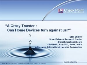 Crazy toaster Crazy toaster