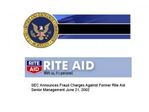 Rite aid fraud