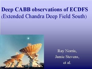 Deep CABB observations of ECDFS Extended Chandra Deep