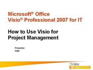 Microsoft office visio 2007