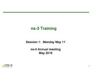 Ns3 training