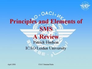 Principles and Elements of SMS A Review Patrick