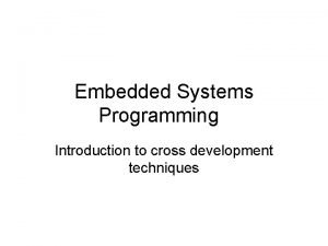 Cross programming