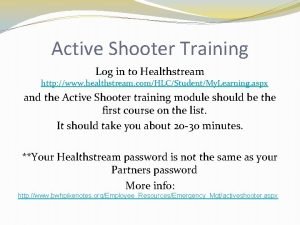 Best response to an active shooter event healthstream