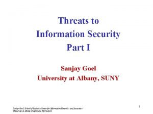 Unintentional threats to information systems